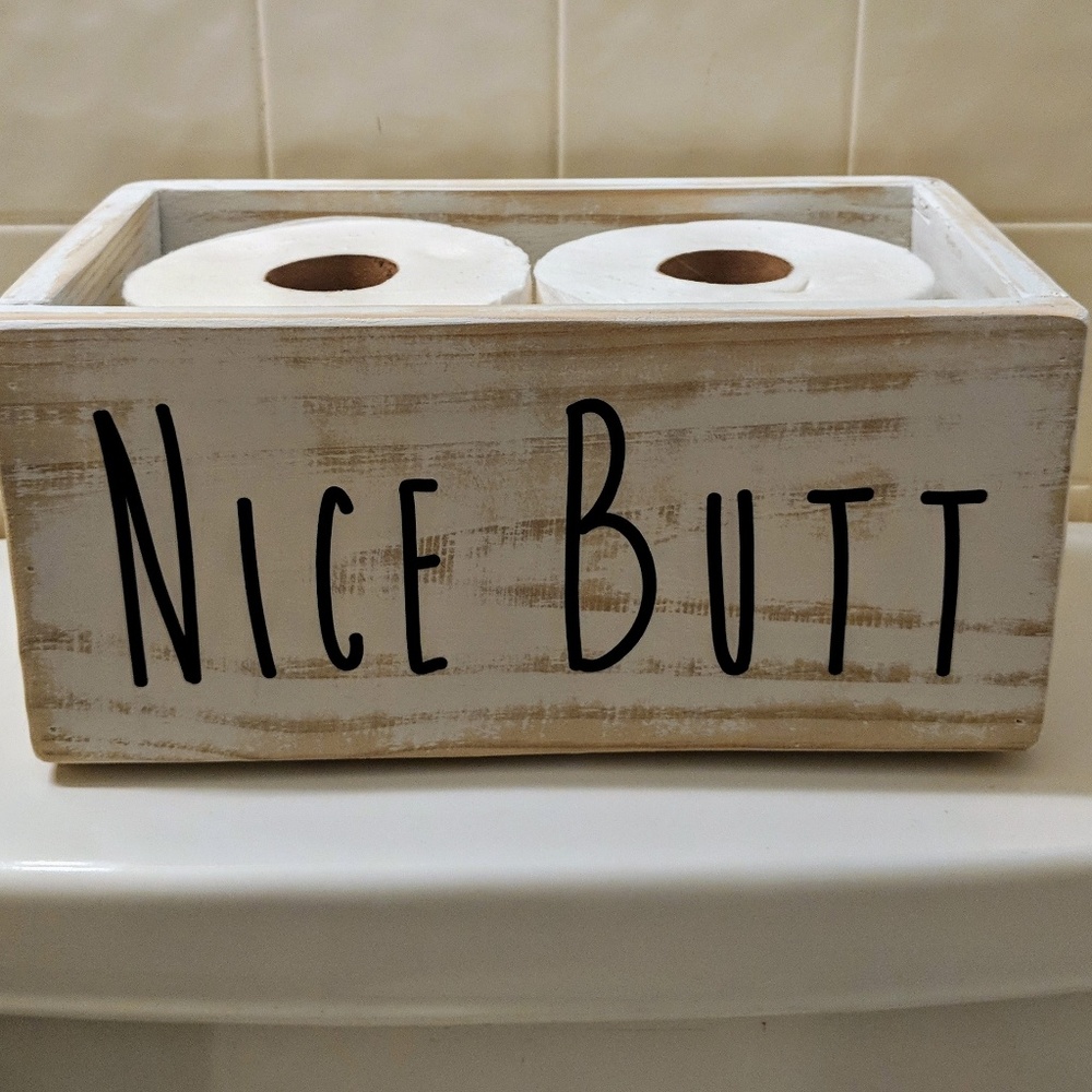 Nice Butt toilet paper holder